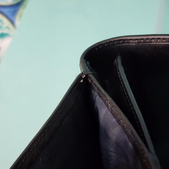 Coach Black Signature Tri-fold Wallet - Picture 9 of 9